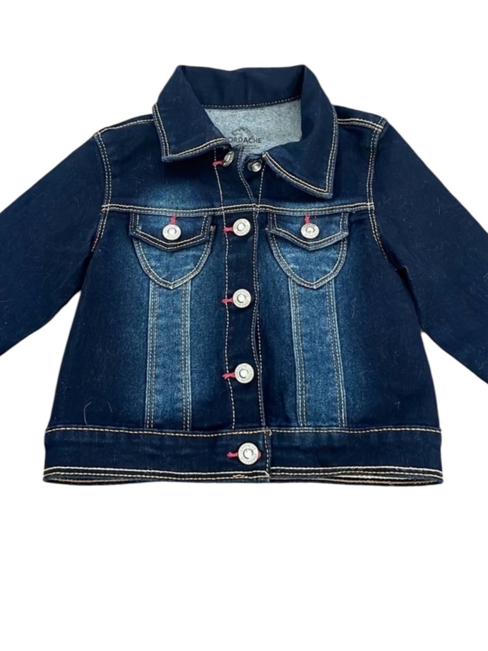 Toddler 2T Jean jacket Dark wash Jordache NWOT Retro